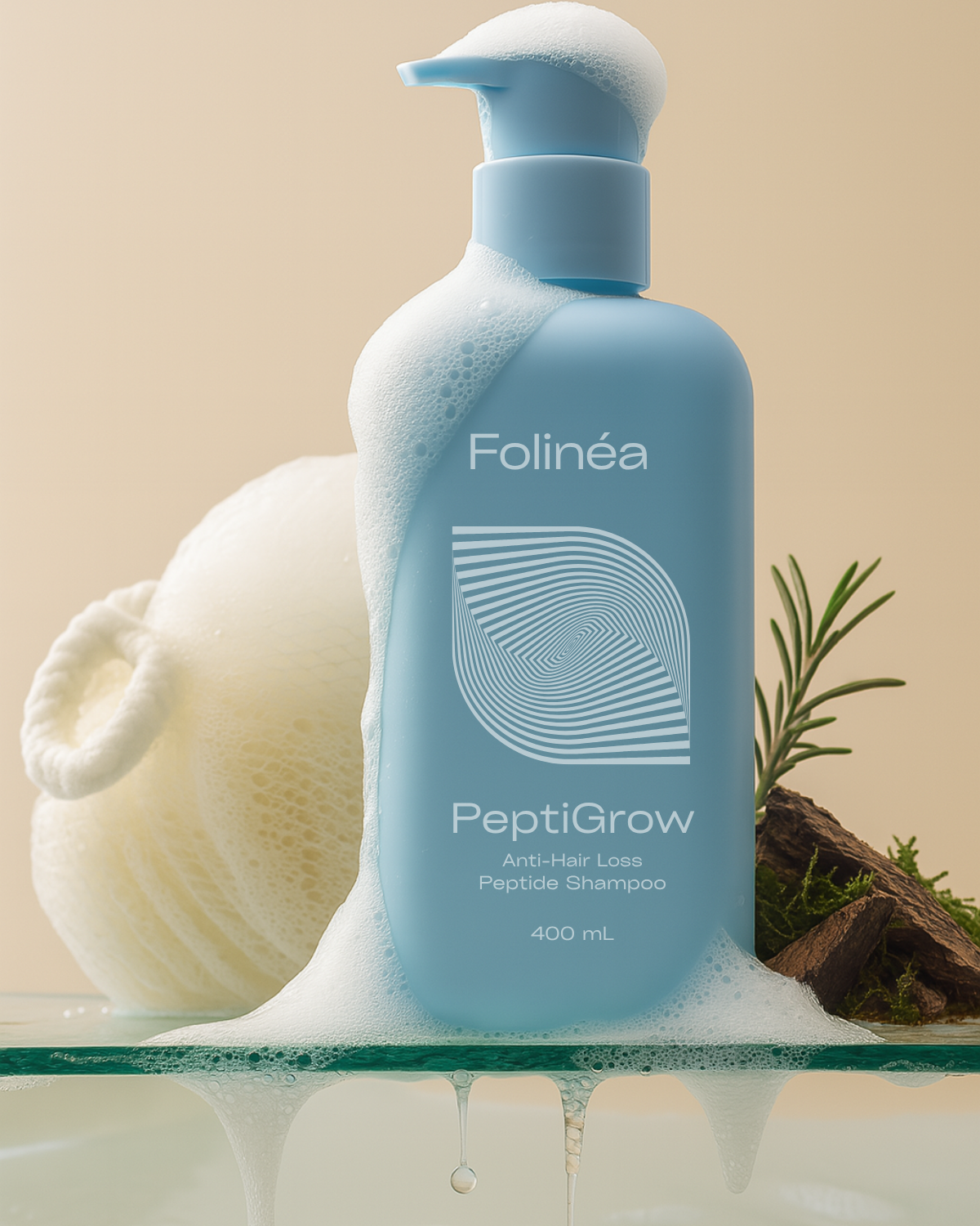 PeptiGrow⁺™ Peptide-Active Shampoo -  GHK-Cu, NMN & 30+ Functional Ingredients